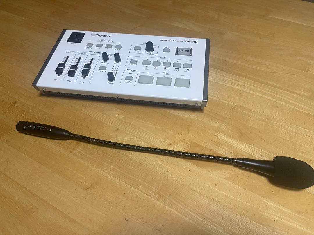 【配信】Roland VR-1HD ＋ Behringer グースネックマイク