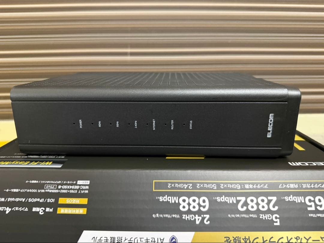 Wi-Fi7 10Gbpsルーター ELECOM WRC-BE94XSD-B
