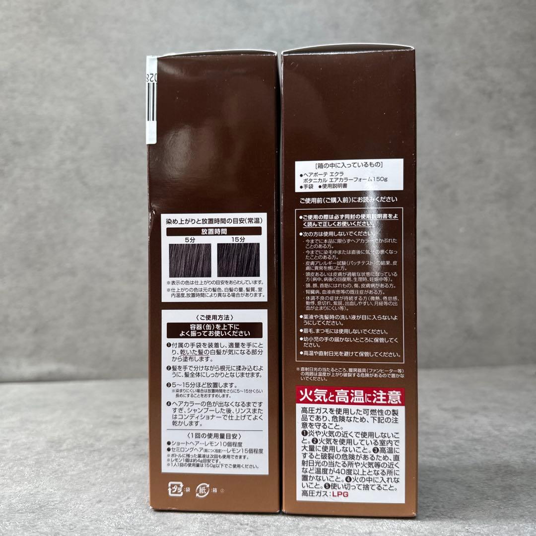 ヘアボーテ エクラ ボタニカル エアカラーフォーム 　★新品未開封 2本