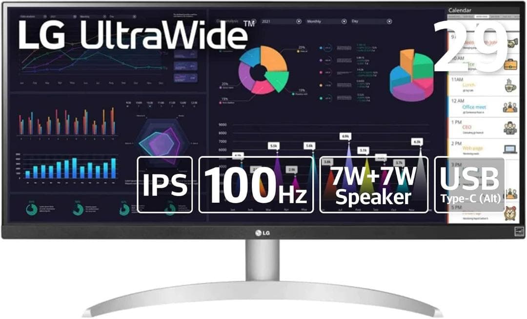 LG 29WQ600-W　ワイドモニター