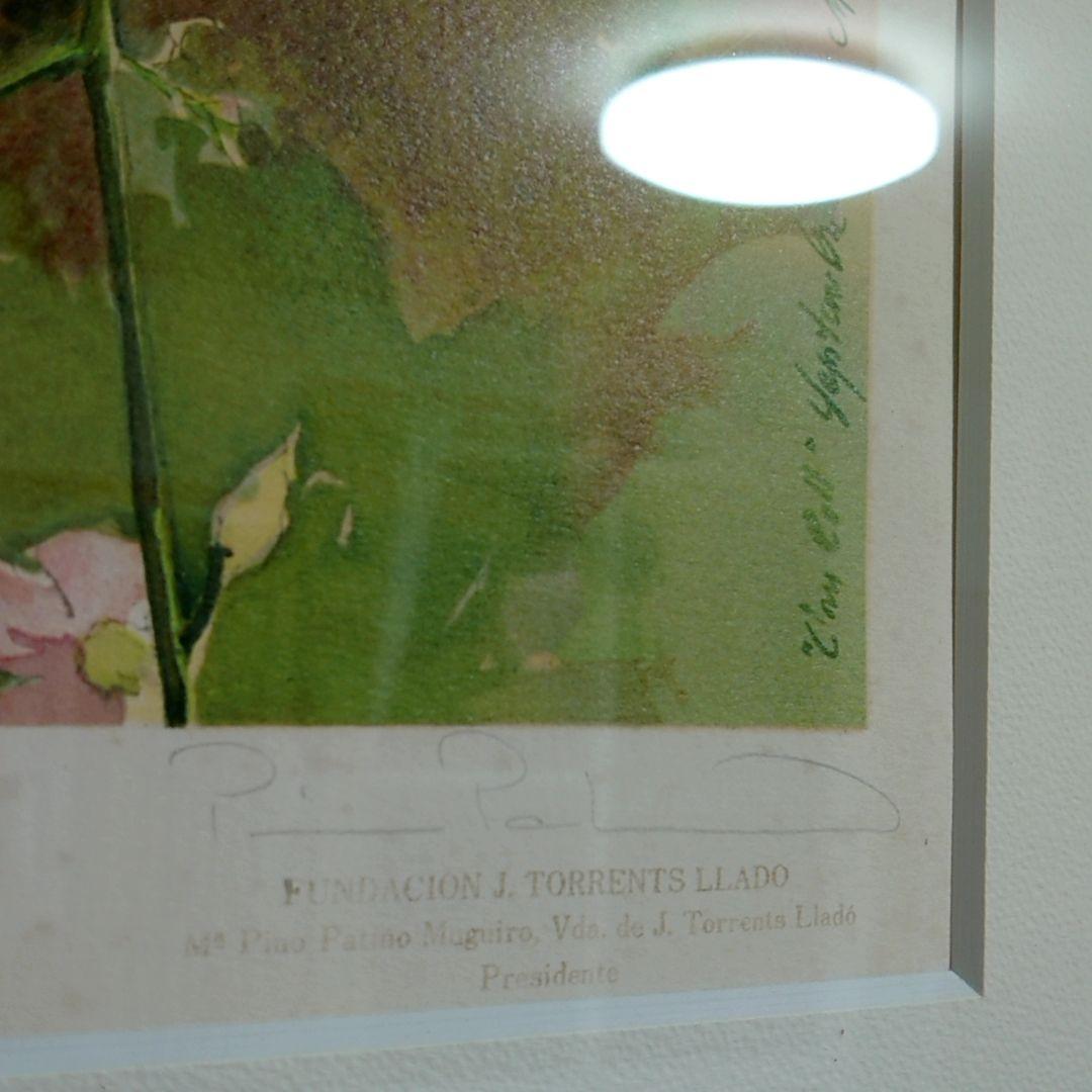 【10000円値下げ】トレンツ・リャド「つりがね草」リトグラフ版画 58.5cm