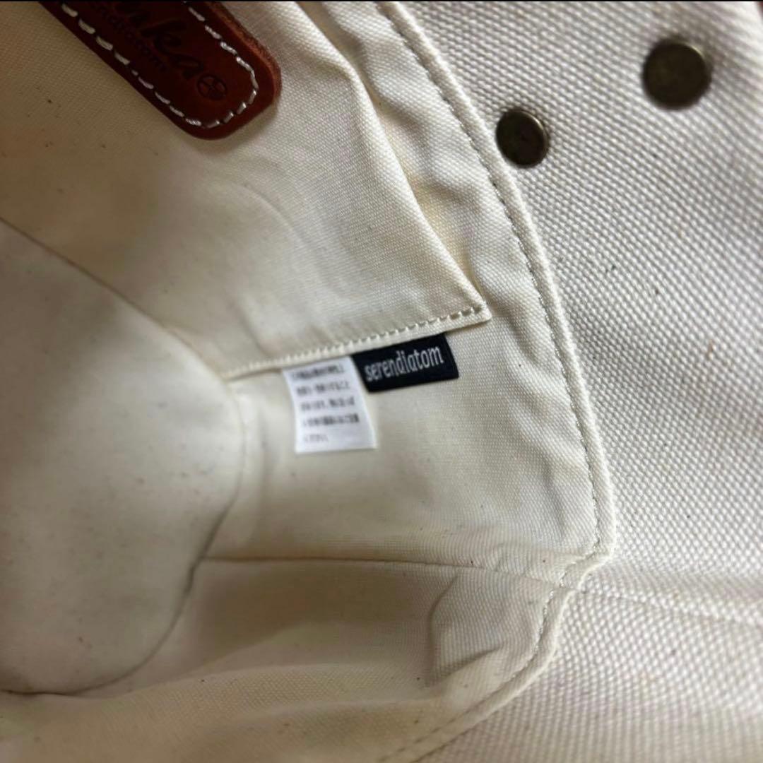 Abanka serendiatom 帆布　本革　キャンバス　トートバッグ