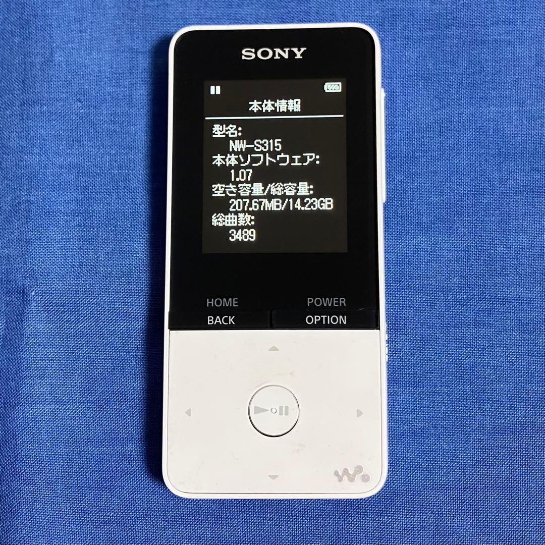 【バッテリー良好】　SONY ウォークマン　NW-S315 16GB