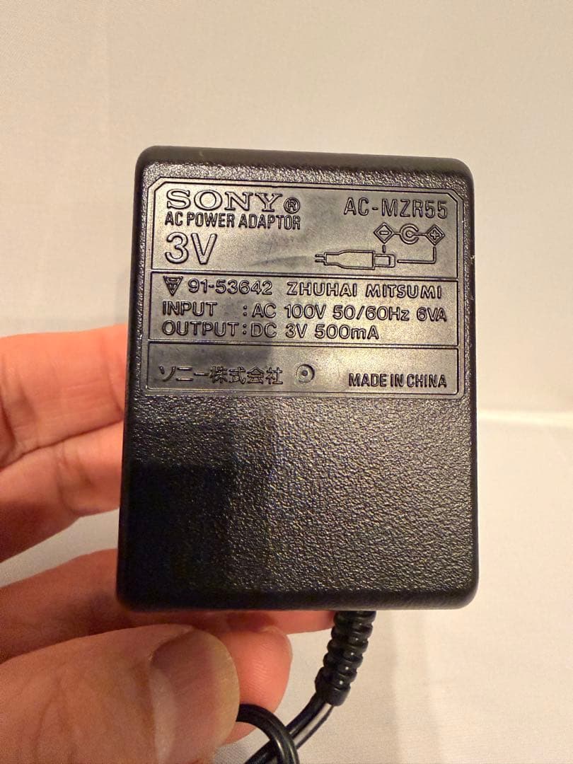 [A]SONY ポータブルMDプレーヤー MZ-R90/アダプタAC-MZR55