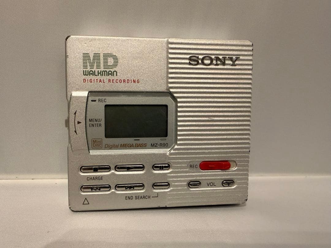 [A]SONY ポータブルMDプレーヤー MZ-R90/アダプタAC-MZR55