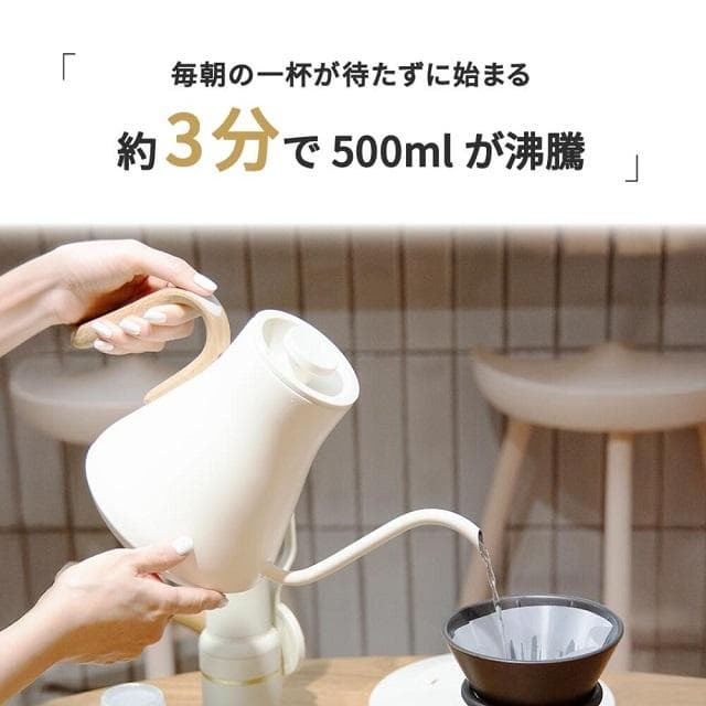 Epeios エペイオス 電気ケトル☕️ 900ml 1℃単位で温度調節 保温