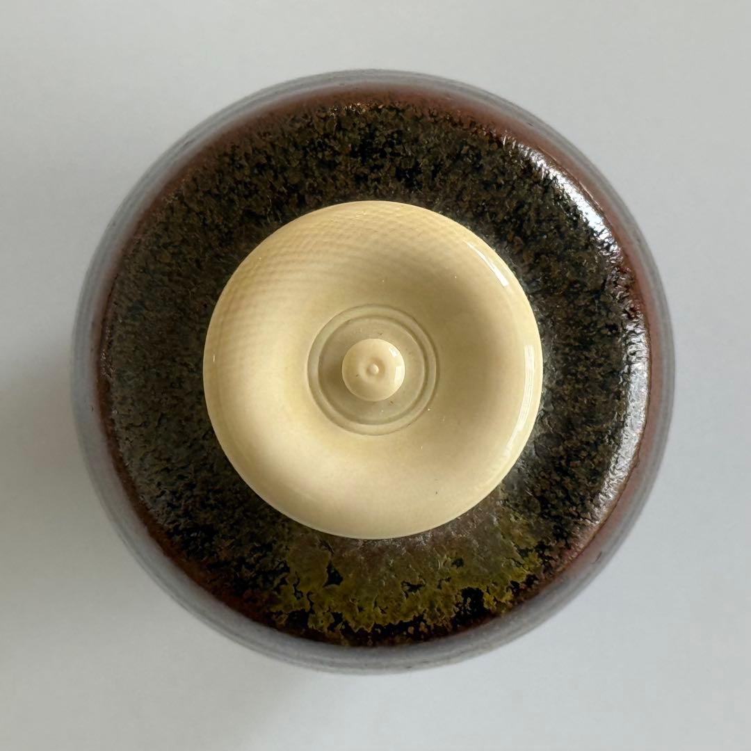 【美品】笹田有祥 肩衝茶入 茶器 茶道具