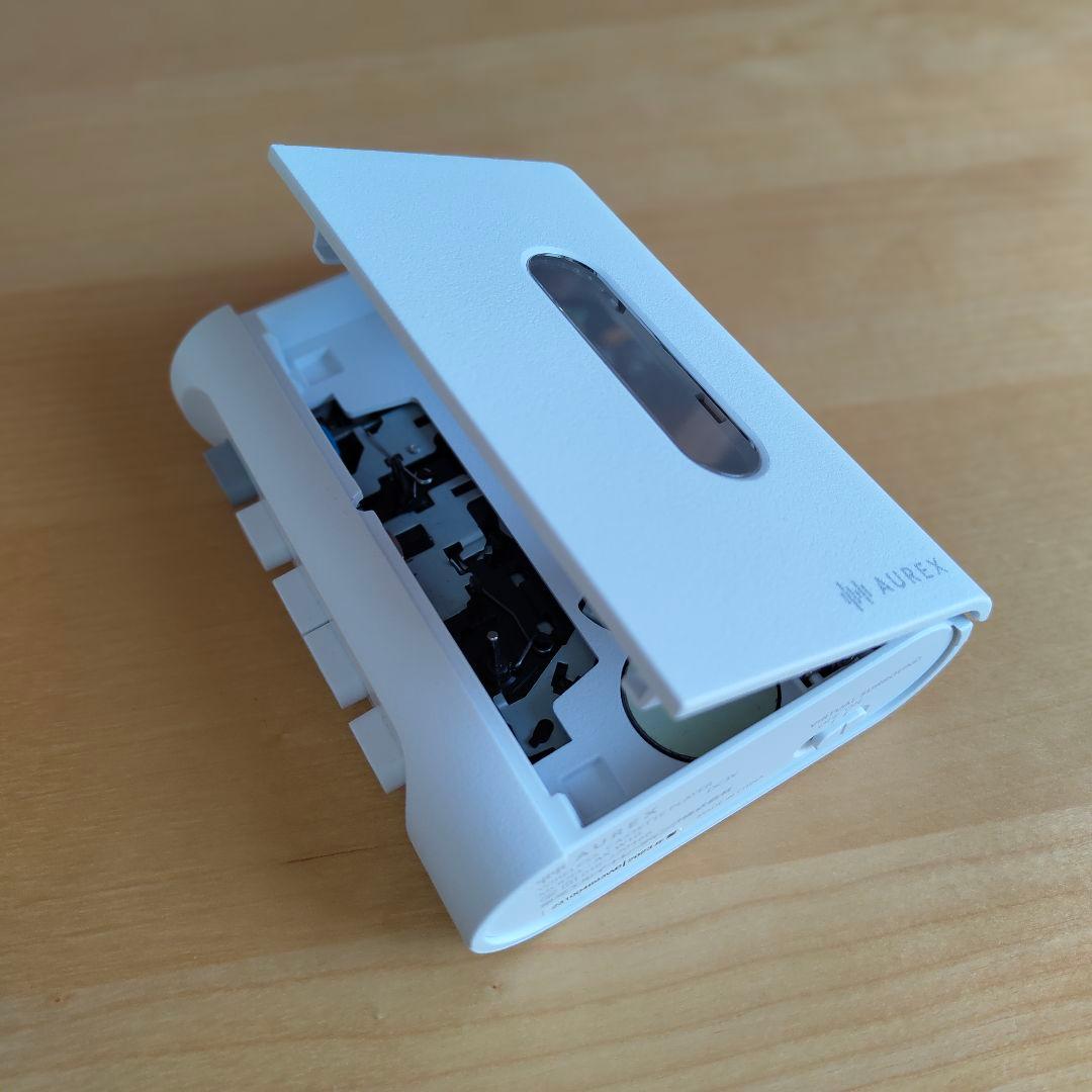 AUREX ホワイト カセットプレーヤー