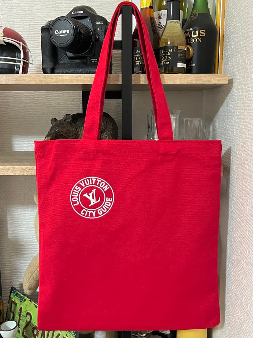 ルイヴィトン　トートバッグ　エコバッグ　ノベルティ　レッド　セット