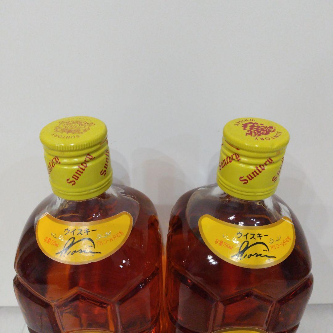 サントリーウイスキー角　720ml,43%、700ml,40%　飲比べ２本セット