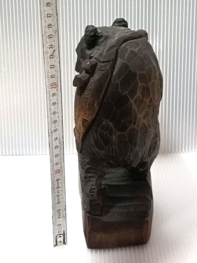 レトロ 趣 木彫り熊 鮭背負い熊 昭和31年 阿寒湖 彫刻 クマ 置物