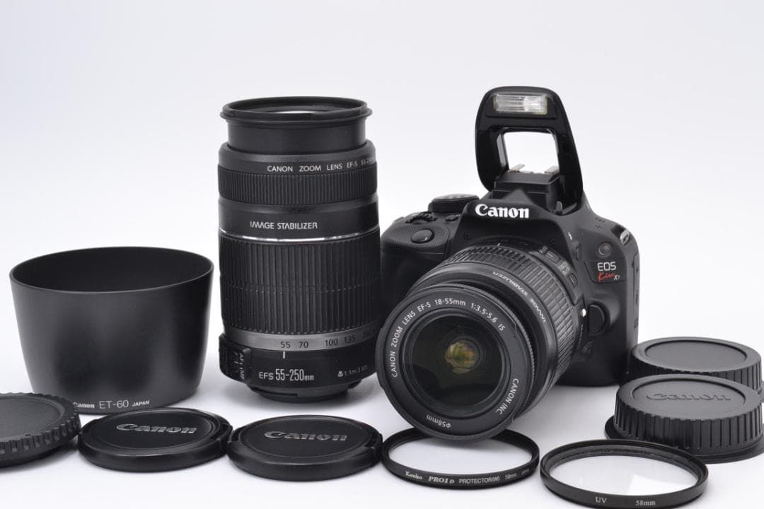 ■ 美品 S数極少 ■ キャノン　Canon Kiss X7 ダブルレンズセット