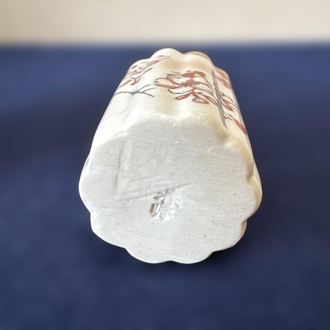 京焼　平安春峰「桜絵　振出・茶巾筒」