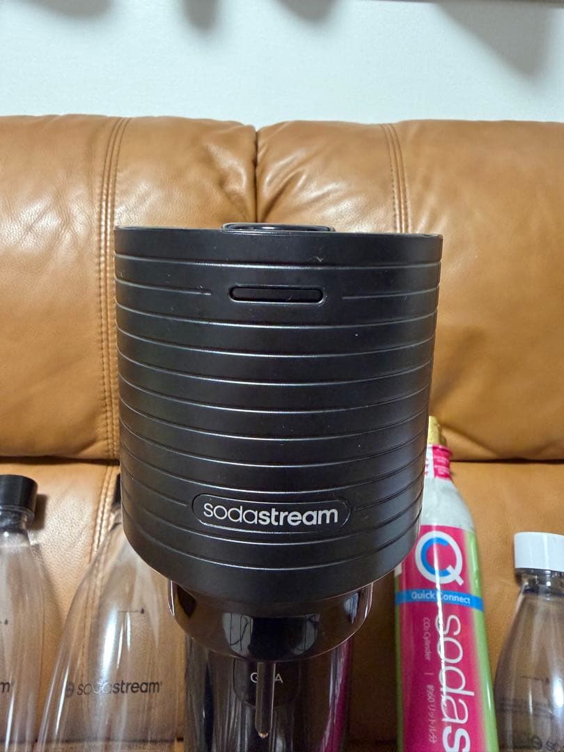 GAIA sodastream 炭酸水メーカー ブラック ボトル3本付き