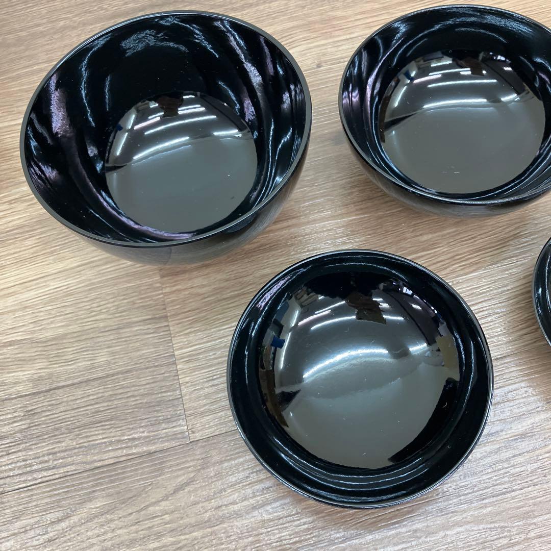 3F 漆器 入れ子椀 4客セット（四つ椀・精進料理・懐石） 応用器 お椀