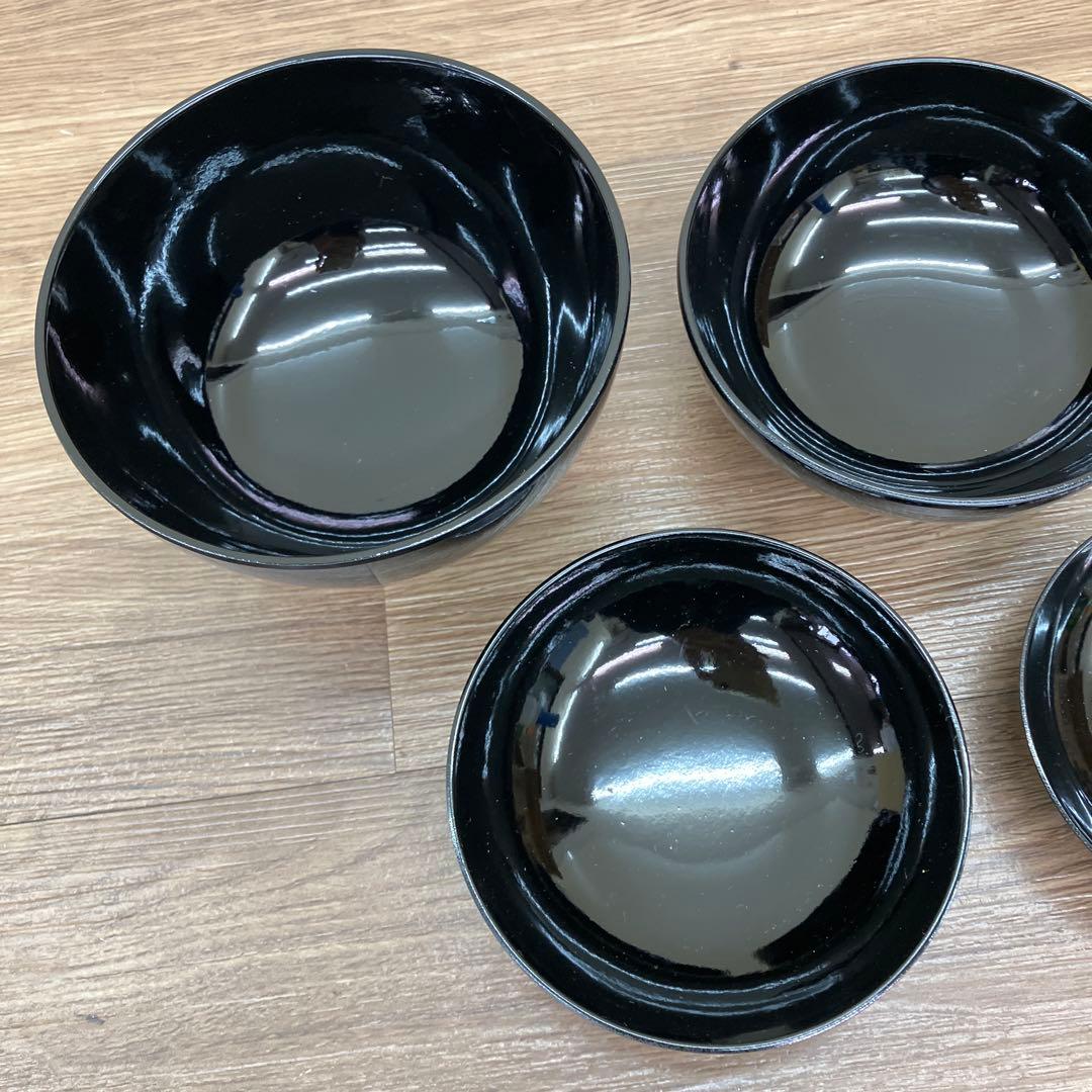 3F 漆器 入れ子椀 4客セット（四つ椀・精進料理・懐石） 応用器 お椀
