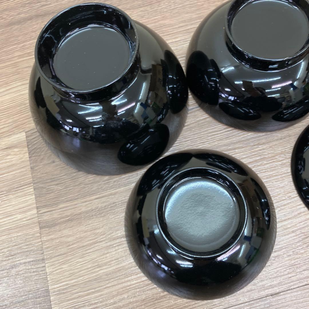 3F 漆器 入れ子椀 4客セット（四つ椀・精進料理・懐石） 応用器 お椀