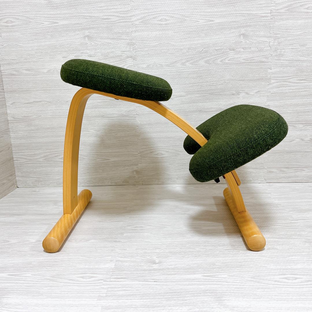 【良品✨送料無料】バランスイージー チェア グリーン バランスラボ