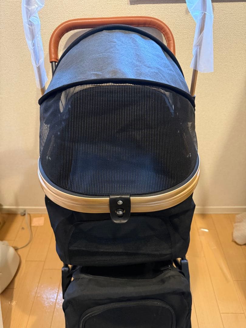 ペットカート 分離型 2層設計 キャスター付き 前輪360°回転　2段式　多頭用