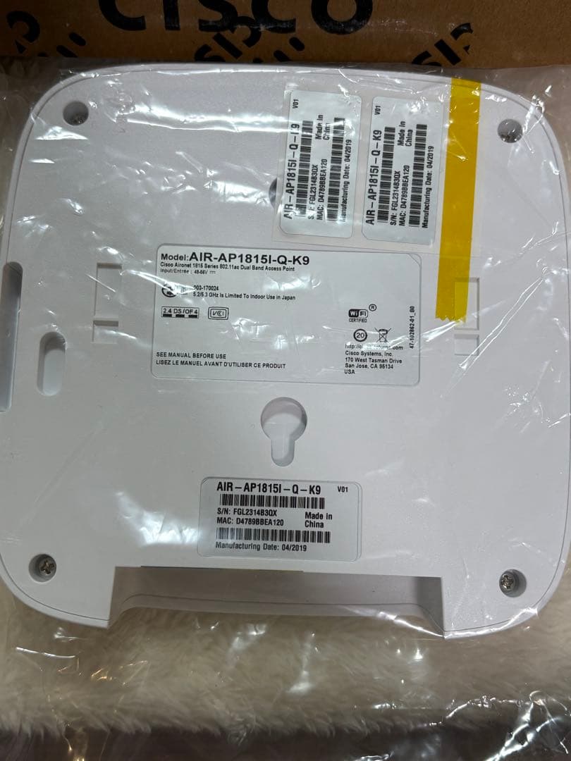 シスコ CISCO 無線LAN アクセスポイントAIR-AP1815I-Q-K9