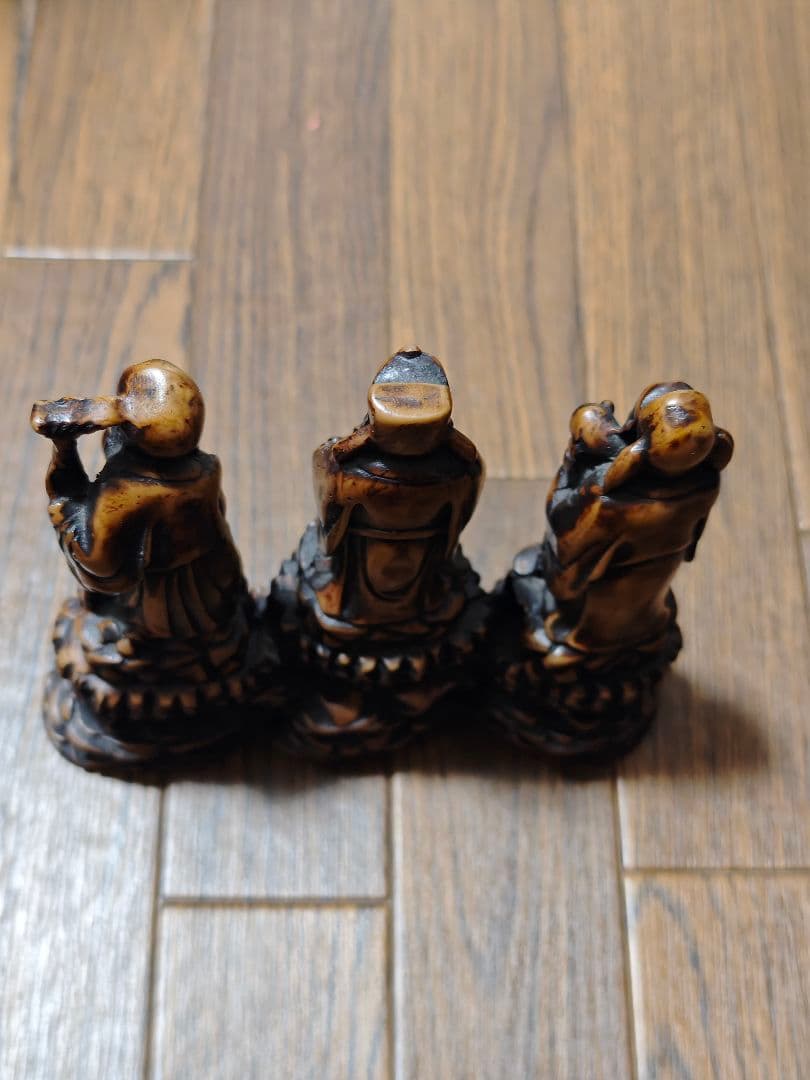木彫り　福禄寿　縁起物