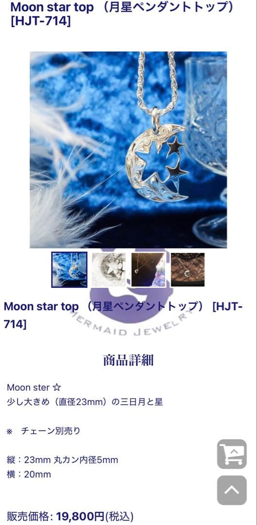 ⭐︎美品⭐︎ハワイアンジュエリーシルバー925 moon star wave