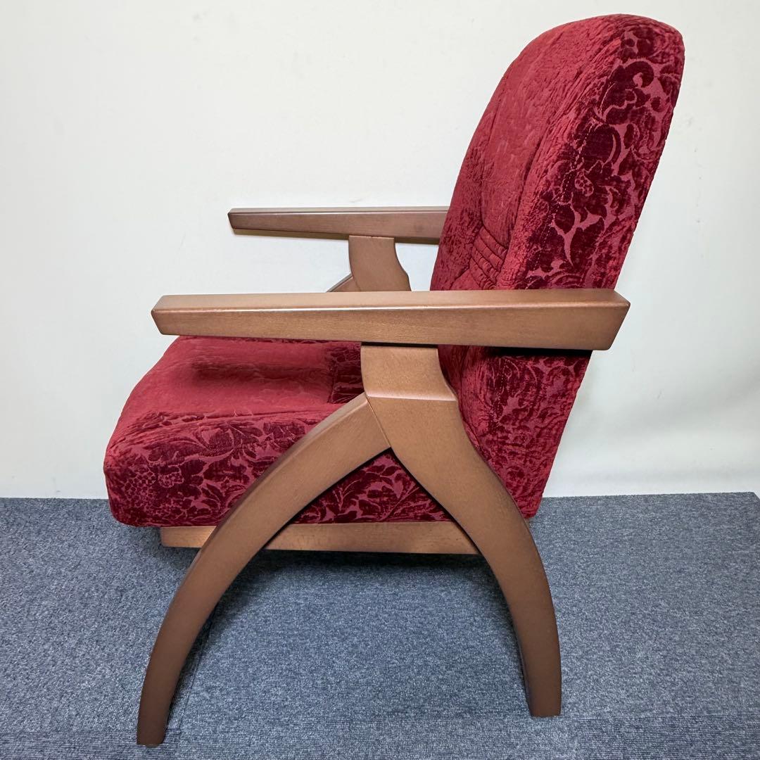 【美品】ポスチャーサポートチェア ボルドー 新品定価165,000円 腰痛対策