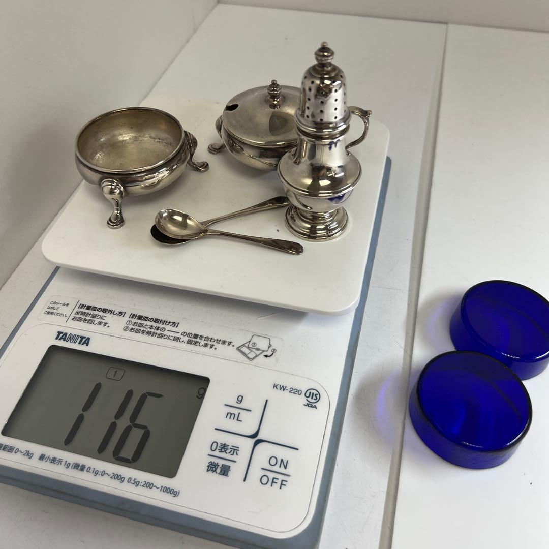 ライオンホールマーク　イギリス製　銀製テーブルウェア　東Y8-0217☆2F大