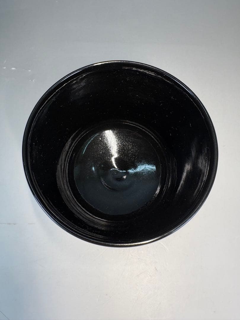 ★中古品★茶道具　喜泉造　色絵銀菱茶碗（共箱）
