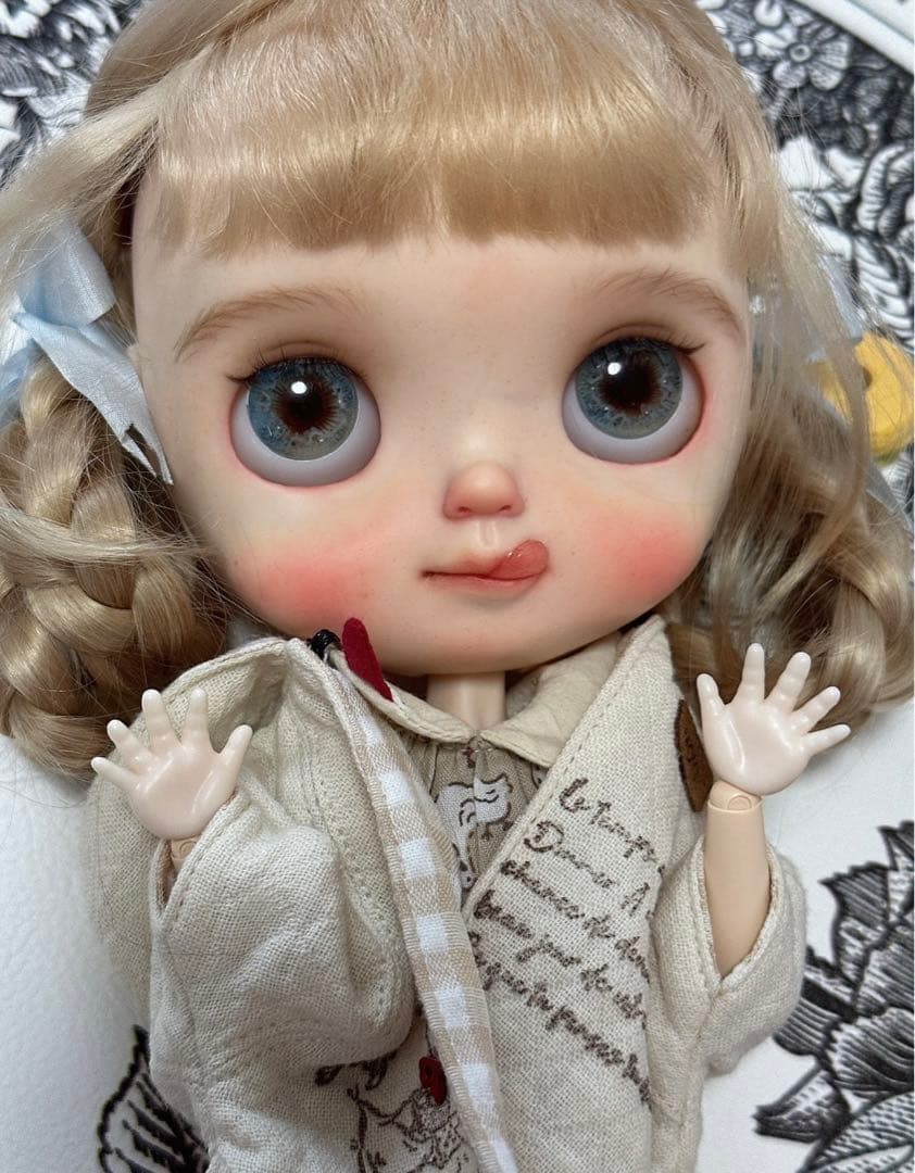 カスタムブライス 海外作家様 かわいい 食いしん坊ちゃん ベロ 舌 フルセット