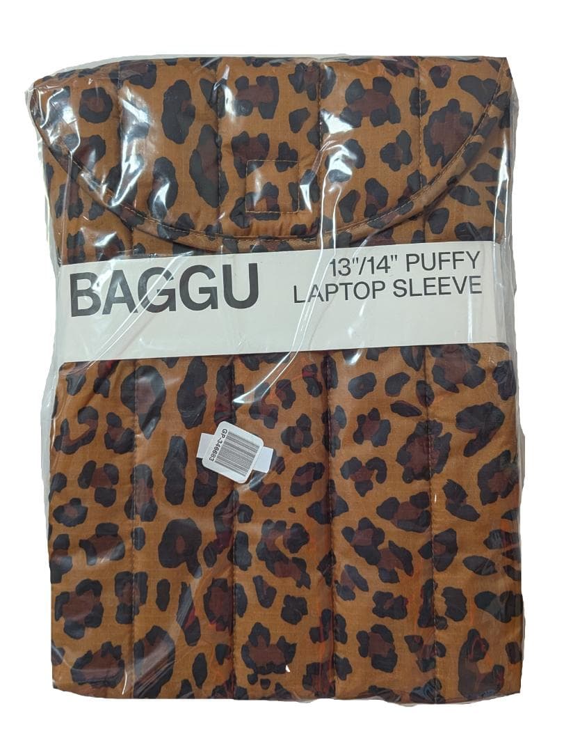 \"BAGGU\" 13インチ PCケース レオパード柄　ヒョウ柄　新品