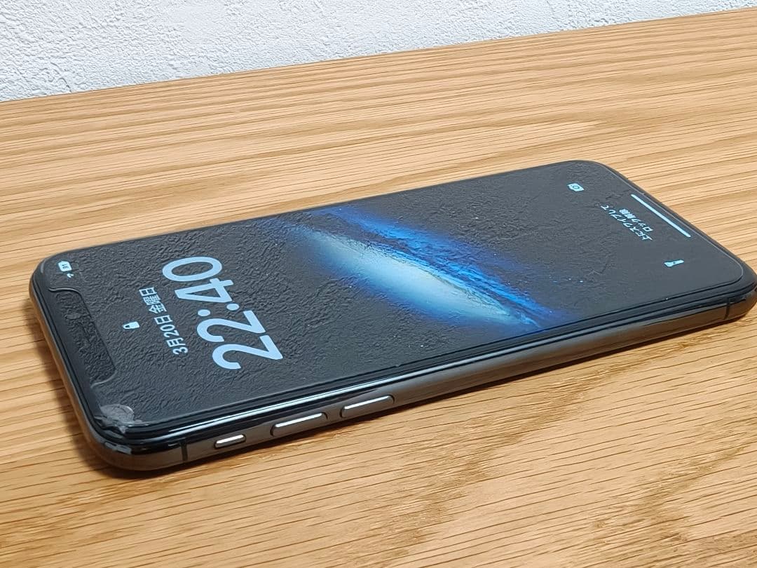 iPhoneX 256GB スペースグレイ バッテリー良好 SIMフリー 画面傷