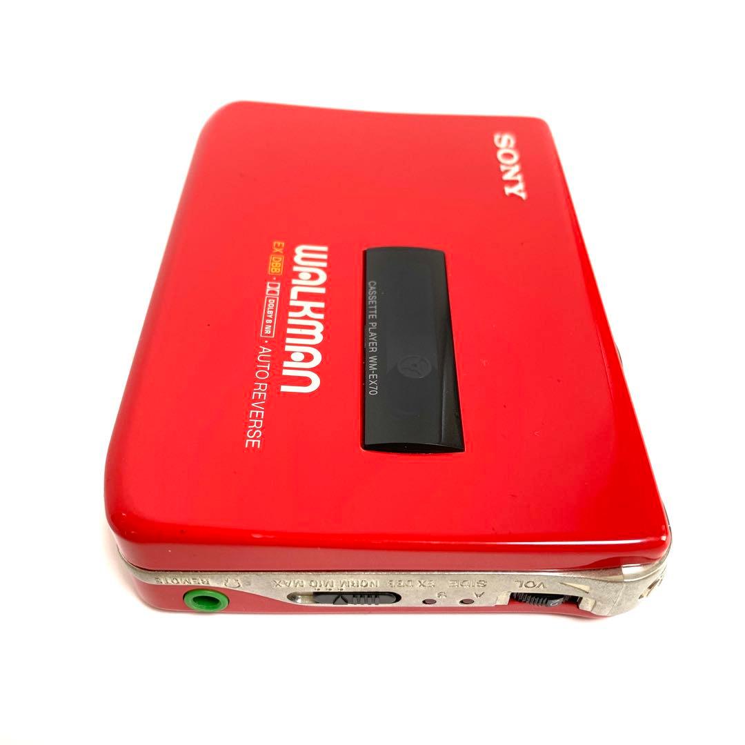 SONY WALKMAN WM-EX70 赤 カセットプレーヤー