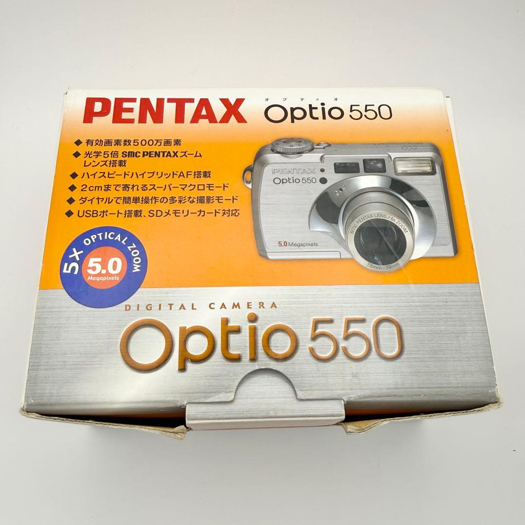 【完品】PENTAX Optio 550 箱付 動作OK SD保存可 コンデジ