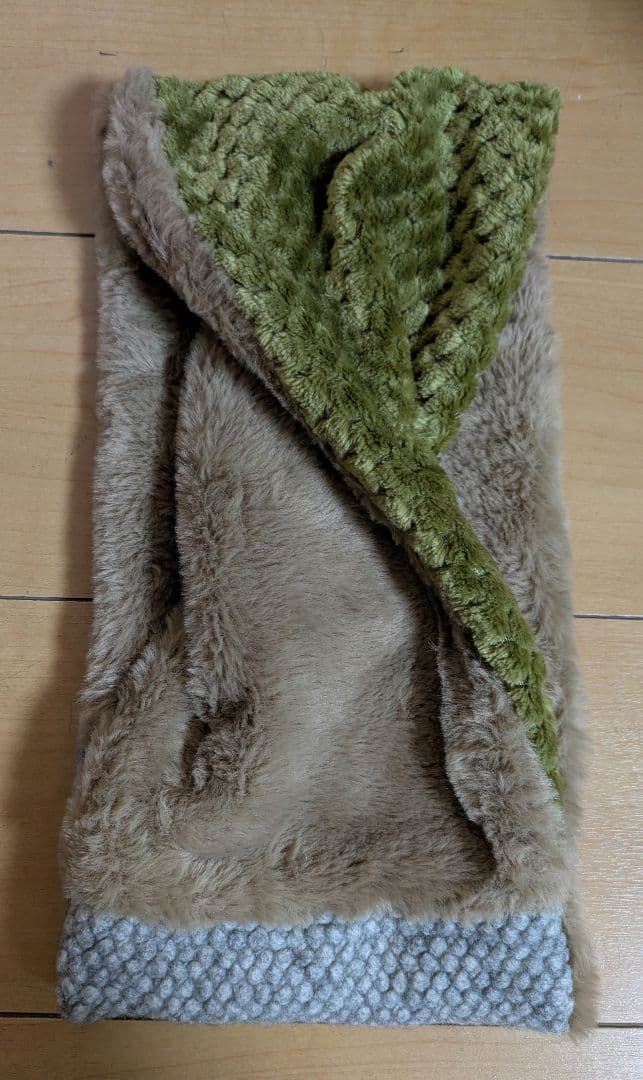 ミナペルホネン スヌード パース マスタード ハンドメイド ふわふわ