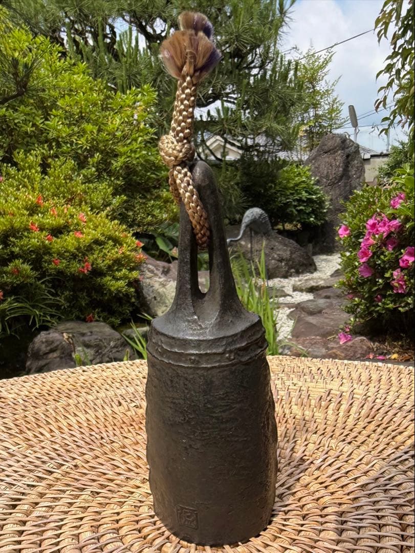 南部鉄器　味わい深いヴィンテージ　アイアンベル　スズキモリヒサ　ライオンズクラブ