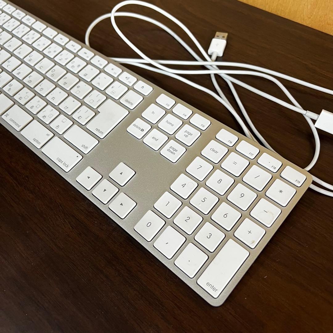 有線日本語配列キーボード テンキー付き