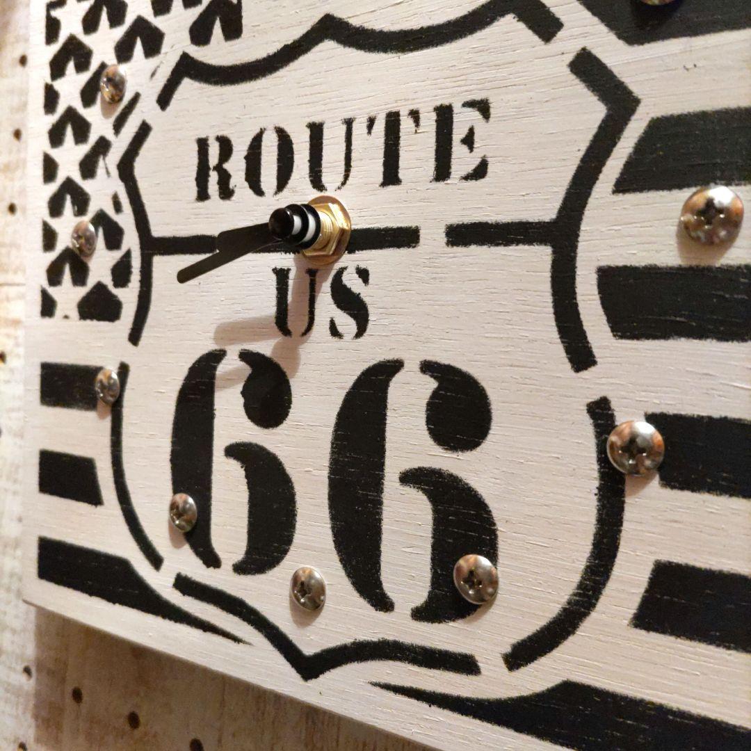 アメリカン☆★ROUTE66☆★壁掛け時計✨