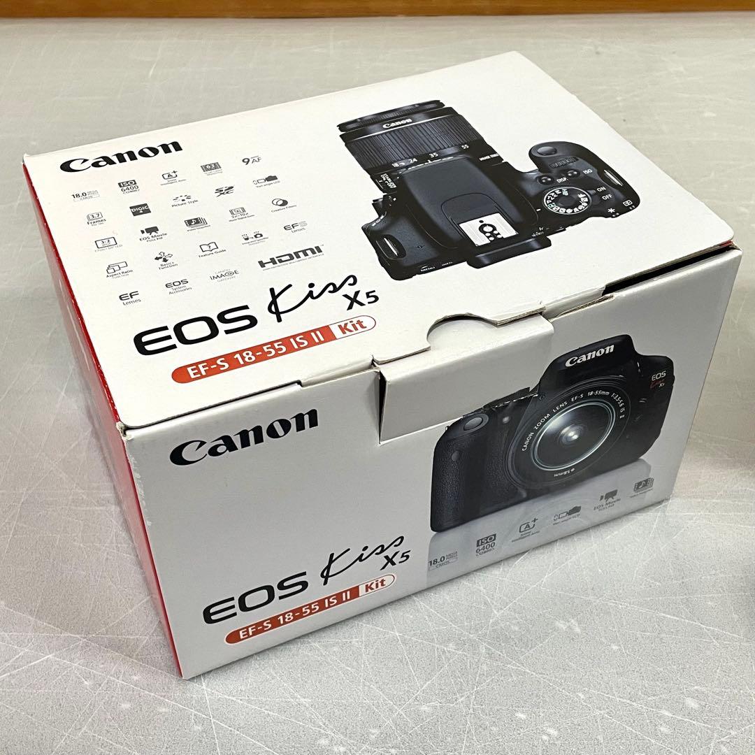 Canon EOS Kiss X5 一眼レフカメラ 標準レンズ&望遠レンズセット