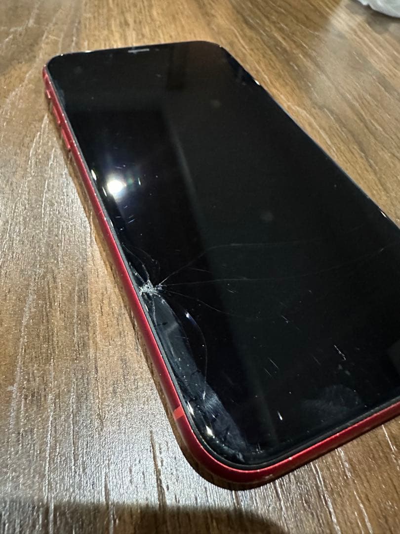 iPhone XR 64GB レッド SIMフリー バッテリー78% 画面ヒビ