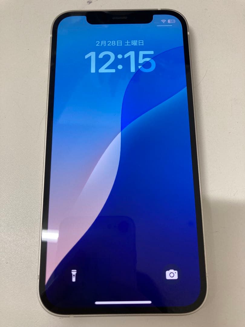 iPhone 12 64GB ホワイト　バッテリー100%　K2033