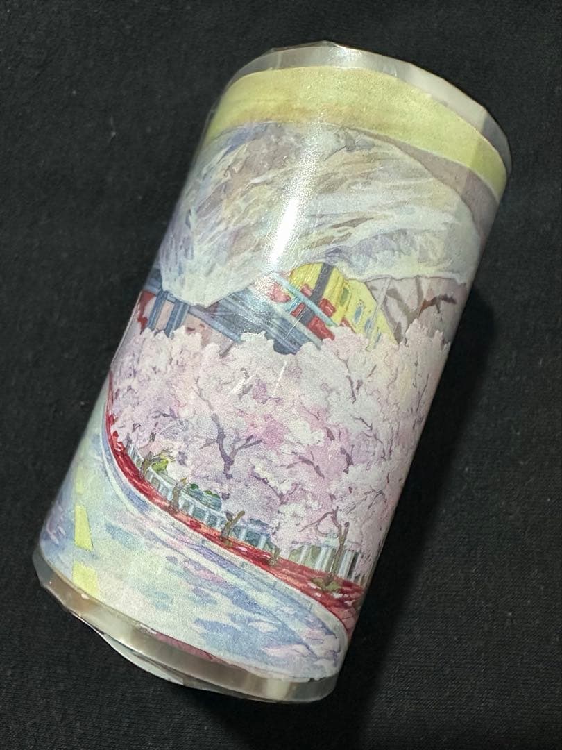 【9586】海外　マステ 5/巻　PETマスキングテープ　 街景色　桜　春