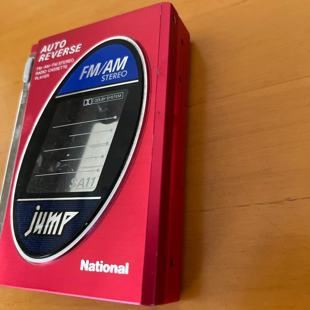 【ジャンク品】National RX-SA11 カセットプレーヤー レッド