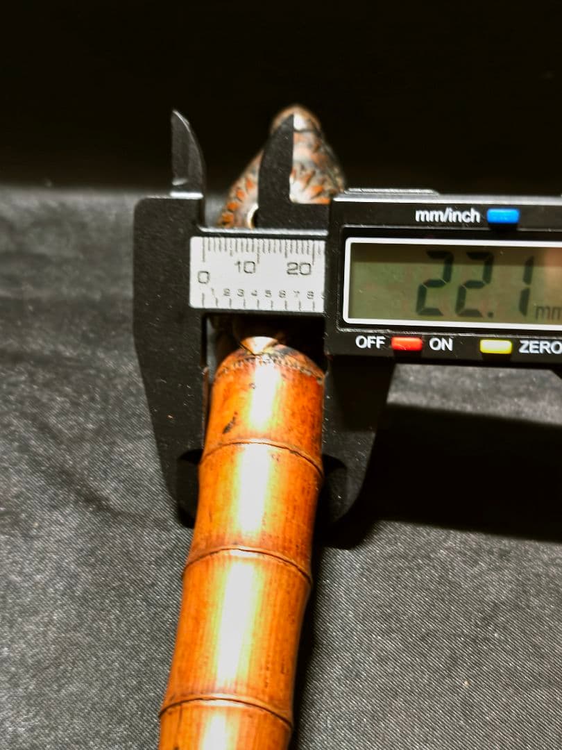 和骨董 煙管キセル 古竹 古銅金具 桐箱収納 時代物 明治古美術 蒐集家放出珍品