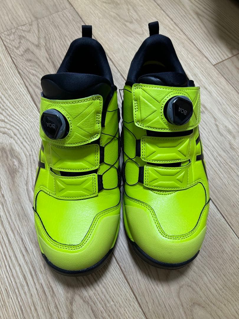 未使用アシックス　WINJOB CP307 BOA ネオンライム 26cm安全靴