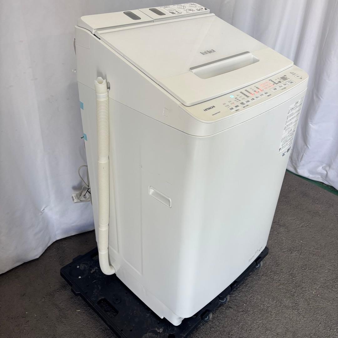 ★198　洗濯機　日立　ビートウォッシュ　分解洗浄　10kg　綺麗　設置無料