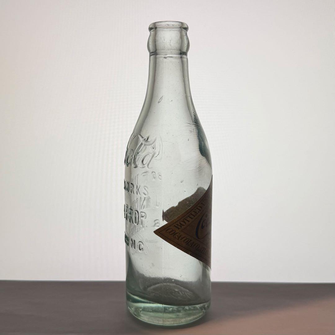 D11 秘蔵品　1900-10年代 コカコーラ ボトル ラベル付　瓶