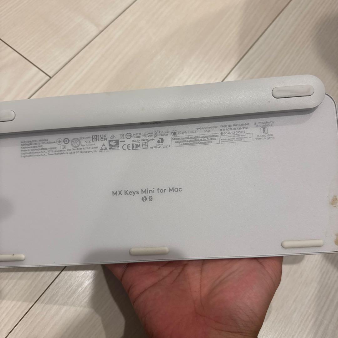 MX Keys Mini for Mac ホワイトキーボード