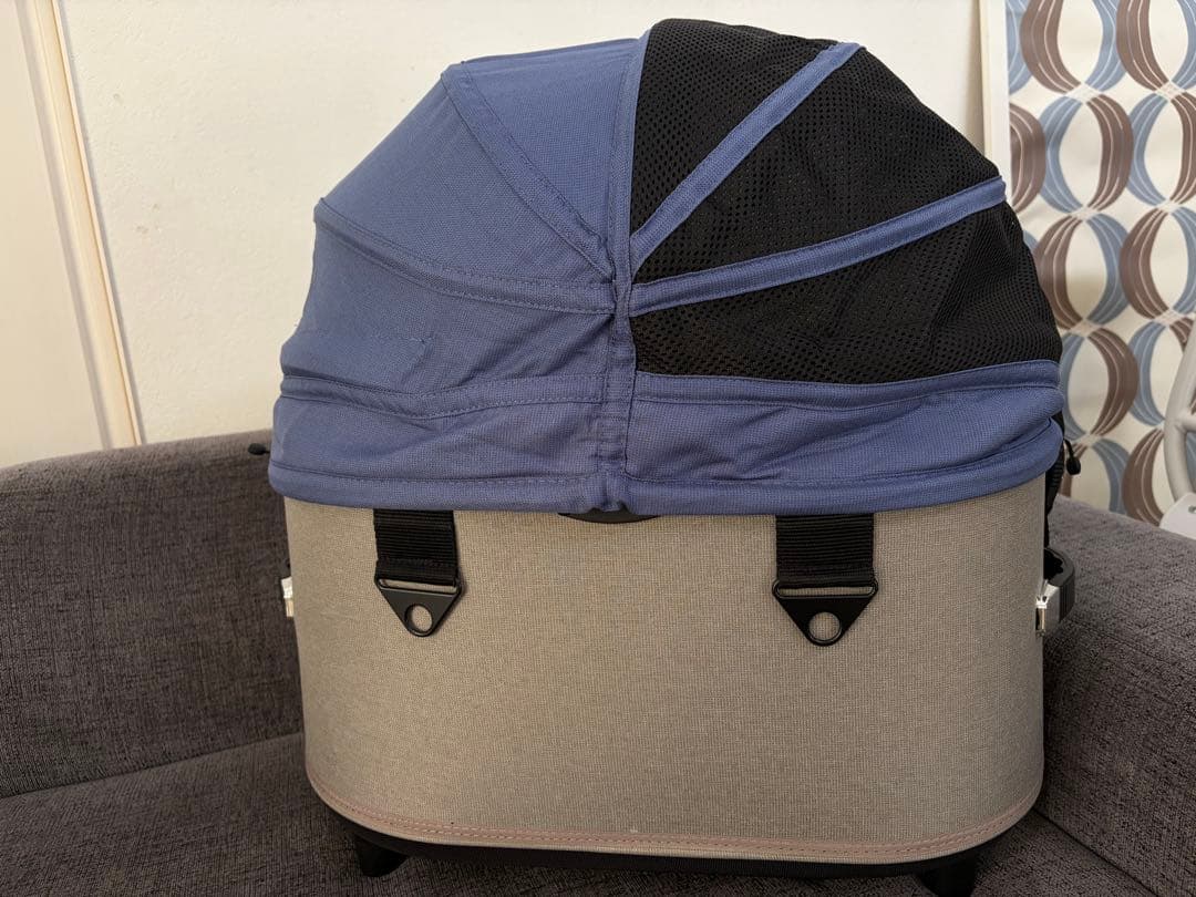 極美品　エアバギー　DOME3 レギュラー　ナイルブルー　ペットカート