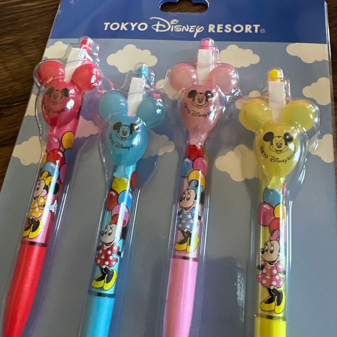 新品ディズニーリゾート　シルエットバルーン　3色・ボールペン&シャープペンシル